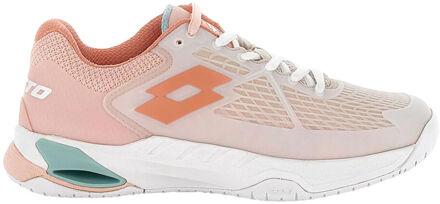Lotto Mirage 100 II SPD Allcourt schoen Dames-wit, koraal - 42