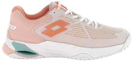 Lotto Mirage 100 II SPD Tennisschoenen Dames-Wit,Koraal - 37,38,42