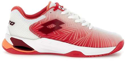 Lotto Mirage 100 II Tennisschoenen Dames-Wit,Rood - 38.5,40.5