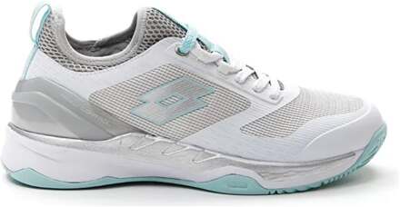 Lotto Mirage 200 Tennisschoenen Dames-Wit,Zilver - 36,36.5,37,38,38.5,39,40,40.5,41,42,42.5,43