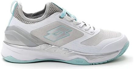 Lotto Mirage 200 Tennisschoenen Dames-Wit,Zilver - 36,36.5,37,38,38.5,39,40,40.5,41,42