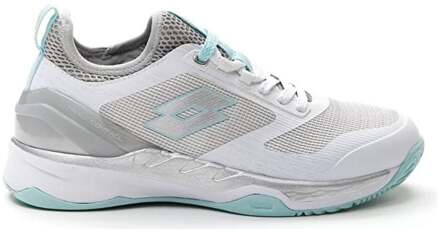 Lotto Mirage 200 Tennisschoenen Dames-Wit,Zilver - 38