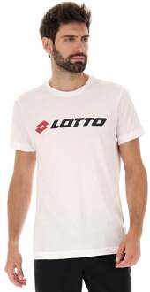 Lotto MSC II Logo Tee T-shirt Heren-wit, donkerblauw - S