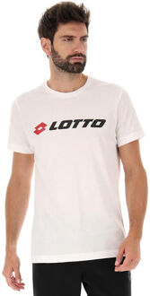 Lotto MSC II Logo Tee T-shirt Heren-wit, donkerblauw - XXL