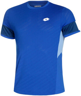 Lotto Tech 1 D1 T-shirt Heren-Blauw,Wit - S,M