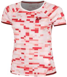 Lotto Tech III T-shirt Dames-Abrikoos,Veelkleurig - XS