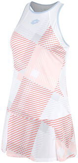 Lotto Tech IV D1 Jurk Dames-Roze,Wit - XS