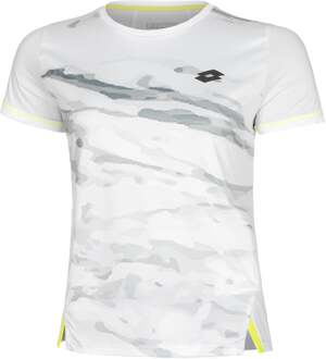 Lotto Tech T-shirt Dames-Wit,Grijs - XS,S,M,L,XL