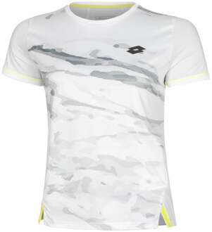 Lotto Tech T-shirt Dames-Wit,Grijs - XS
