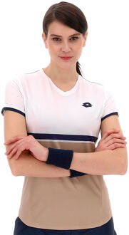 Lotto Tech V T-shirt Dames-Beige - XS,S,M
