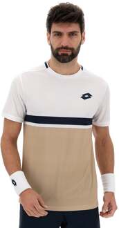 Lotto Tech V T-shirt Heren-Beige - S