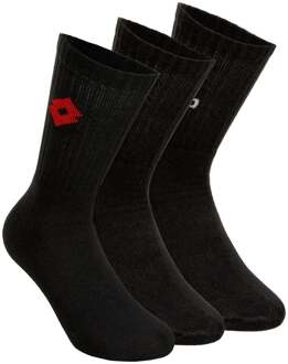 Lotto Tennissokken Verpakking 3 Stuks-Zwart - 39-42