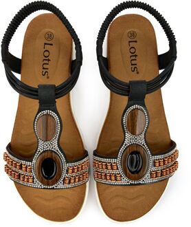 Lotus Bertolini Sandalen Zwart