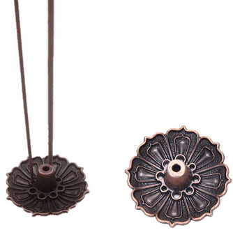 Lotus Brons 9 Gaten Wierookvat Plaat Voor Kegel Brander Houder Wierook Houder Koper Negen-gat Wierook Houder Zetel Koper kegel Standbeeld