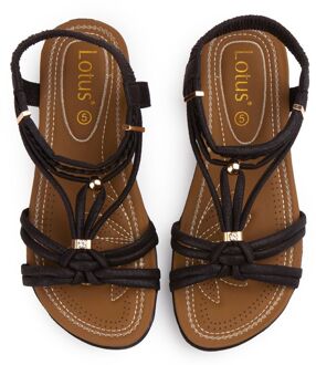 Lotus Domenica Sandalen Zwart - EU 38 / UK 5