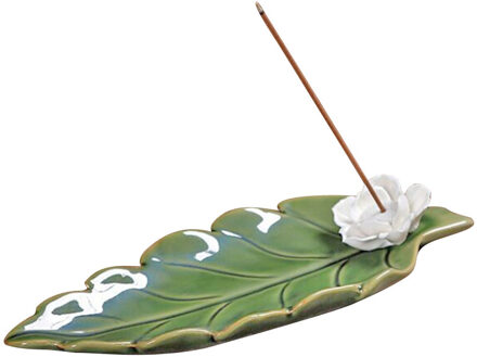 Lotus Keramische Stok Wierookbrander Sticks Wierook Houder Wierookvat Aromatherapie Wierook Houder Home Decor groen