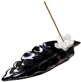 Lotus Keramische Stok Wierookbrander Sticks Wierook Houder Wierookvat Aromatherapie Wierook Houder Home Decor zwart