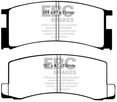 Lotus Remblokkenset, schijfrem DP457