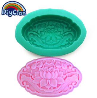 Lotus Siliconen Mallen Voor Zeep Taart Aroma Maken Handgemaakte Zeep Chocolade Kaars Mallen Gips Beton Ambachten Gereedschap S0085HM