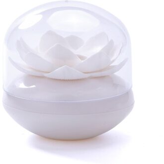 Lotus Wattenstaafje Doos Wattenstaafje Holder Base Kamer Versieren Lotus Tandenstokers Houder Tandenstoker Case wit L