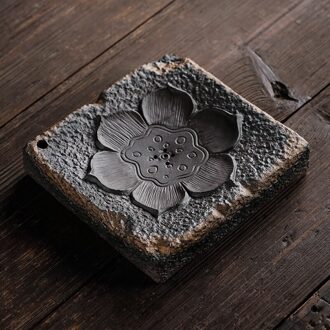 Lotus Wierook Pot Carrying Zen Thee Tafel Retro Hout Gestookte Kung Fu Thee Set Water Opslag Droog Inweken Plaat pannenlap B