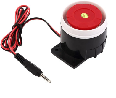 Loud Indoor Siren 120dB Alarm Horn Wired Durable Alarm For Home Security DC 12V