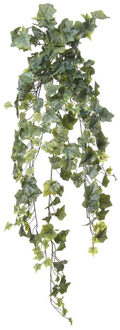 Louis Maes kunstplant met blaadjes hangplant Klimop/hedera - groen - 105 cm