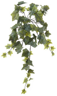 Louis Maes kunstplant met blaadjes hangplant Klimop/hedera - groen - 58 cm