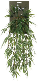 Louis Maes kunstplanten - Bamboe - groen - hangende takken bos van 158 cm - Kunstplanten