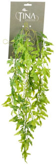 Louis Maes kunstplanten - Varen - lichtgroen - hangende takken bos van 55 cm