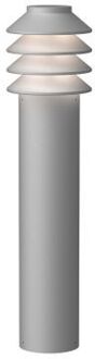 Louis Poulsen Bysted Garden Long Vloerlamp - 2700K Grondpin met adapter - Aluminium Grijs