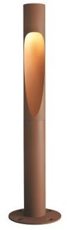 Louis Poulsen Flindt Bollard 1100 Vloerlamp - 3000K Vloerplaat - Bruin
