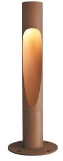 Louis Poulsen Flindt Bollard 800 Vloerlamp - 3000K Grondanker - Bruin