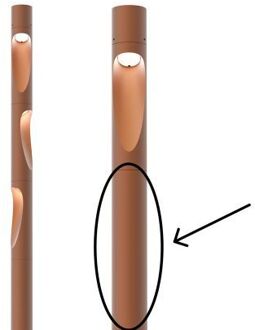 Louis Poulsen Flindt Plaza Mast - 3,5m - Voetplaat - Bruin