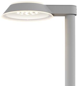 Louis Poulsen Homann Lantaarnpaal - 3000K Sr 2xzhaga 1742lm - Sym 5F - No uplight - Aluminium Grijs