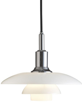 Louis Poulsen PH 3/2 hanglamp hoogglans verchroomd Hout