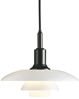 Louis Poulsen PH 3/2 hanglamp zwart verchroomd