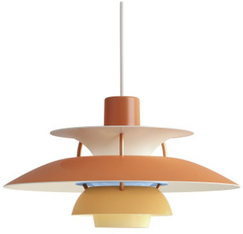 Louis Poulsen PH 5 hanglamp mini oranje