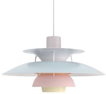 Louis Poulsen PH 5 Hanglamp - Pastel blauw en roze