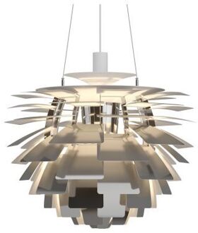 Louis Poulsen PH Artichoke 600 Hanglamp - 2700K Bluetooth - int. driver - RVS gepolijst Zilver