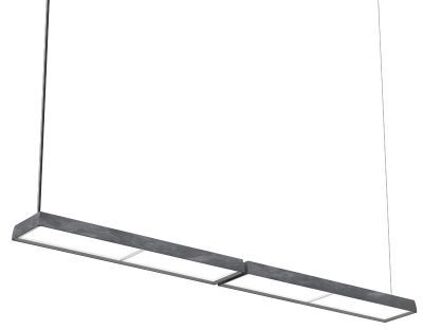 Louis Poulsen Slim Box Suspended Double Hanglamp - 3000K 4870lm Dali - Opal - Aluminium