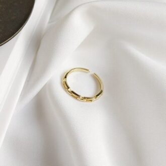 Louleur 925 Sterling Zilveren Rechthoek Gesp Ringen Goud Mode Vierkante Gesp Creatieve Open Slanke Ringen Voor Vrouwen Gouden Sieraden