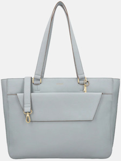 LOULOU ESSENTIELS Celine shopper 15.6 inch blue aura Lichtblauw