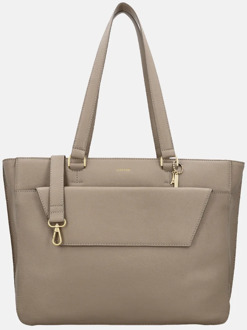 LOULOU ESSENTIELS Celine shopper 15.6 inch soft sepia Taupe