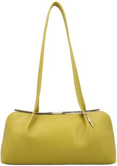 LOULOU ESSENTIELS Elo cress green schoudertas dames Groen - H 16 x B 32 x D 6 cm