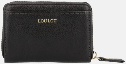 LOULOU ESSENTIELS Emilie portemonnee S chocolate torte Donkerbruin
