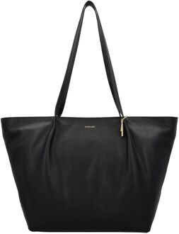 LOULOU ESSENTIELS Lola black schoudertas dames Zwart