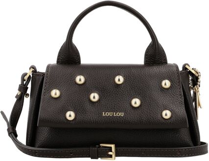 LOULOU ESSENTIELS Mae chocolate torte handtas dames Bruin - H 12 x B 20 x D 8 cm