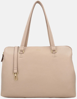 LOULOU ESSENTIELS Olivia shopper 15.6 inch cashmere Beige