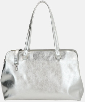 LOULOU ESSENTIELS Olivia shopper 15 inch silver Zilver